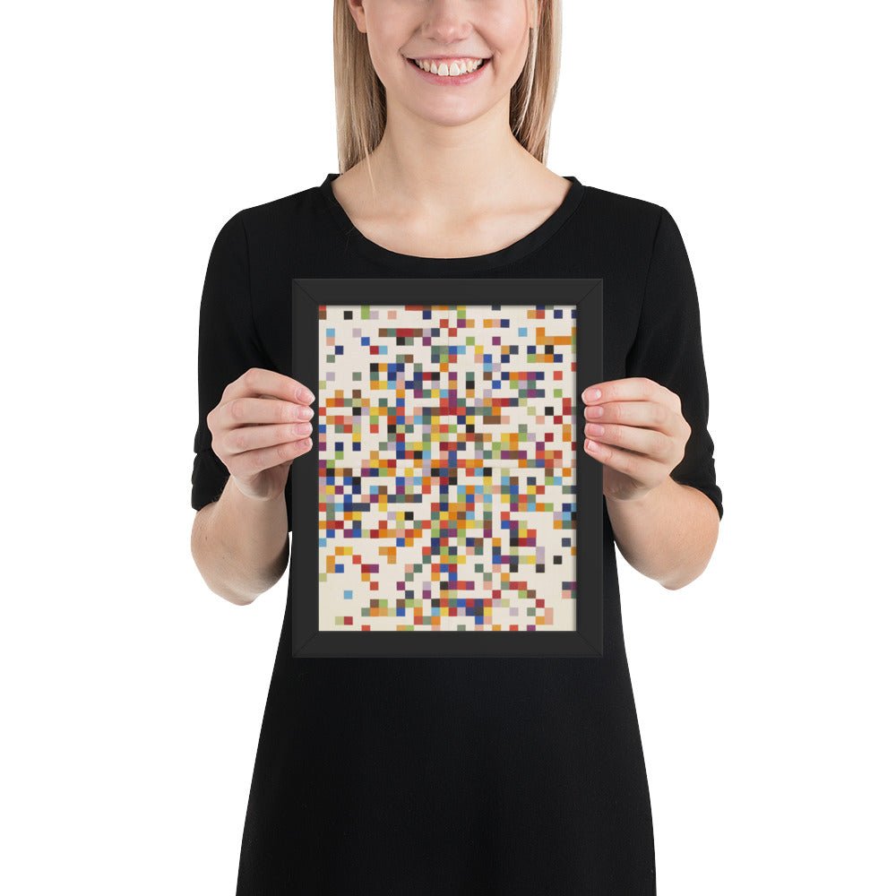 Spectrum Colors Arranged by Chance II by Ellsworth Kelly, Framed poster