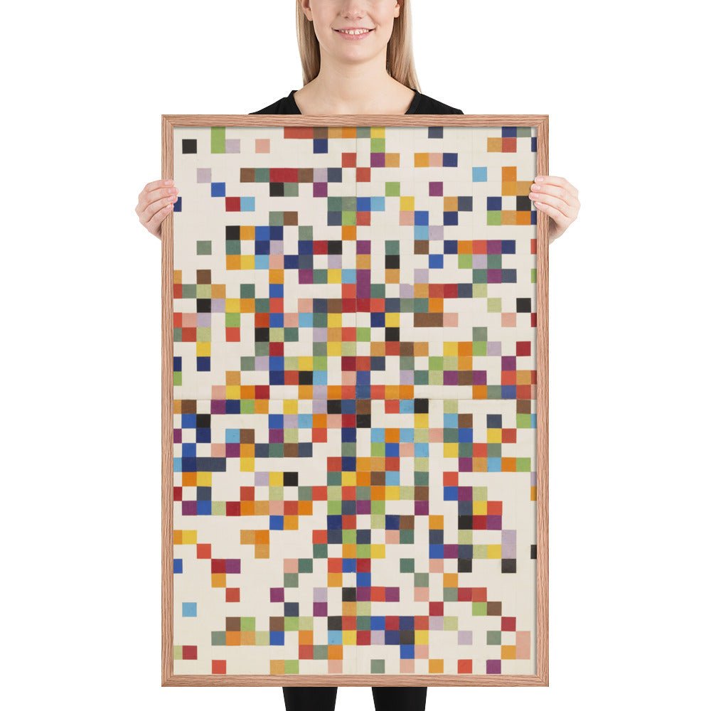 Spectrum Colors Arranged by Chance II by Ellsworth Kelly, Framed poster