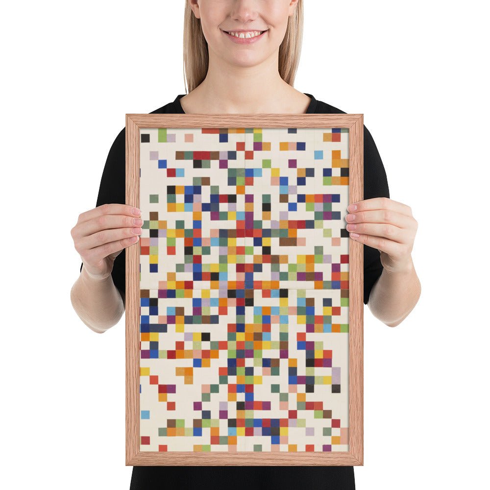 Spectrum Colors Arranged by Chance II by Ellsworth Kelly, Framed poster