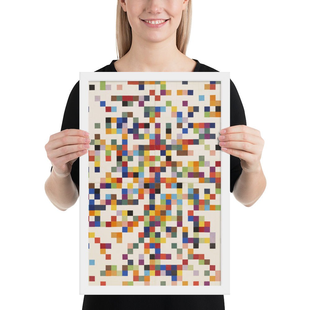 Spectrum Colors Arranged by Chance II by Ellsworth Kelly, Framed poster