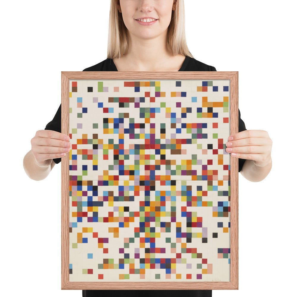 Spectrum Colors Arranged by Chance II by Ellsworth Kelly, Framed poster