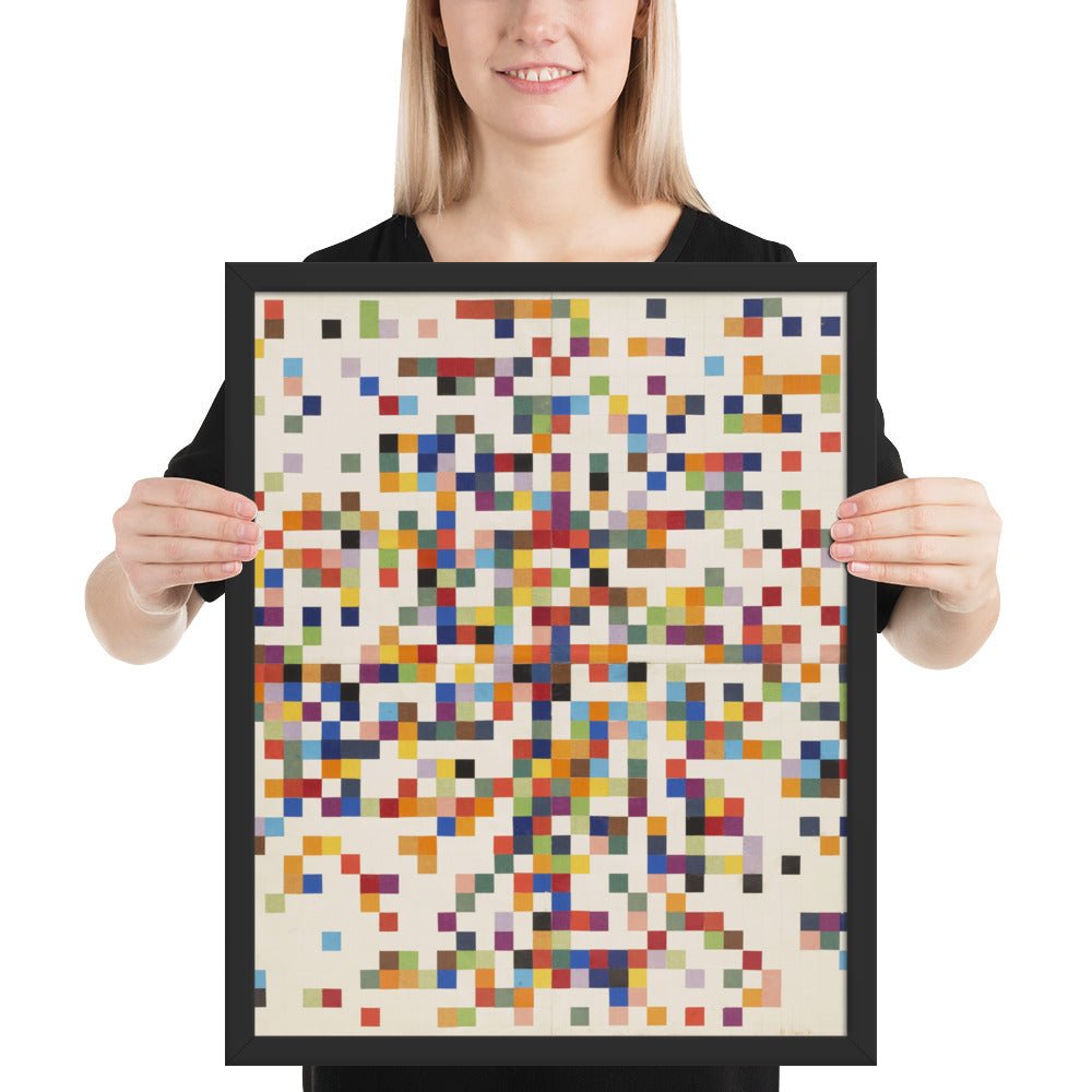 Spectrum Colors Arranged by Chance II by Ellsworth Kelly, Framed poster