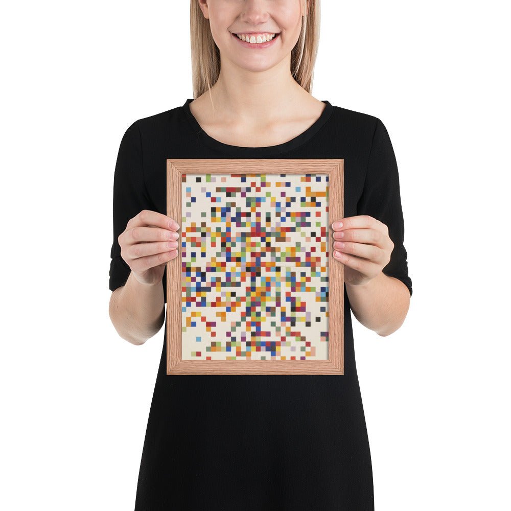 Spectrum Colors Arranged by Chance II by Ellsworth Kelly, Framed poster
