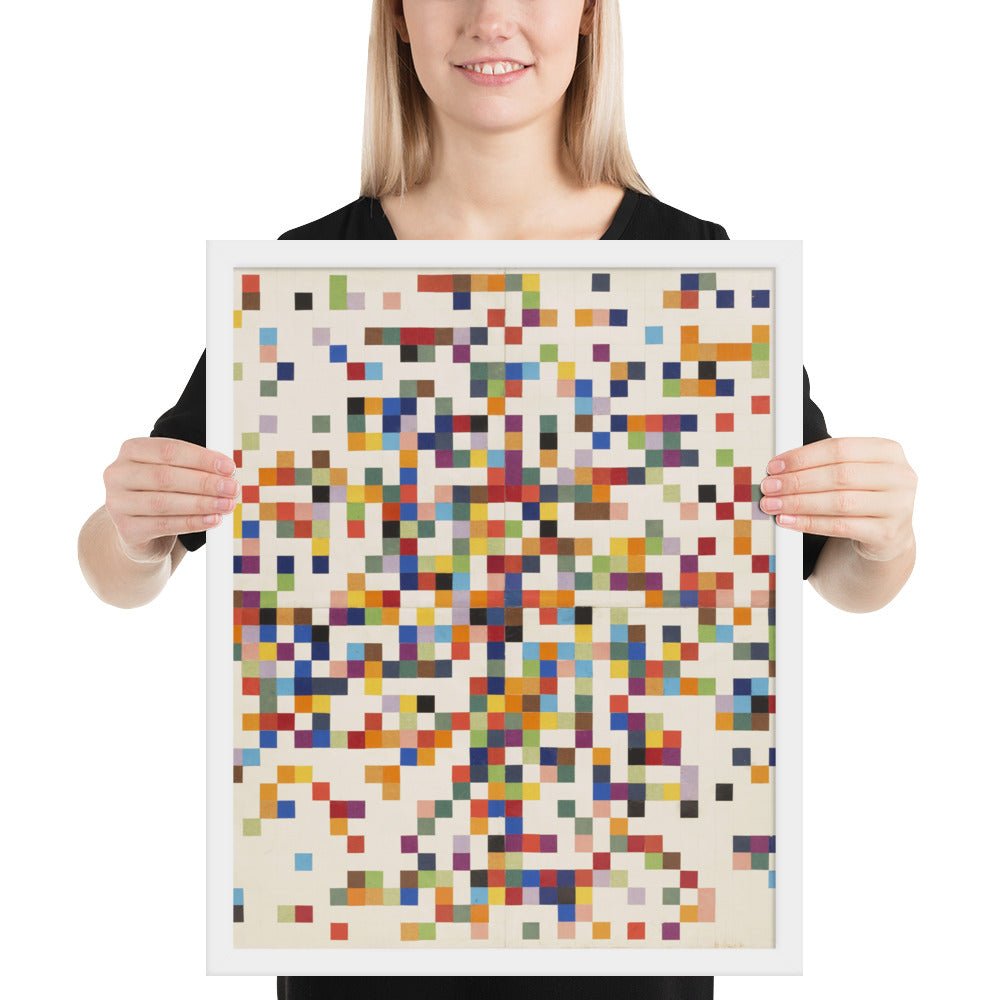 Spectrum Colors Arranged by Chance II by Ellsworth Kelly, Framed poster