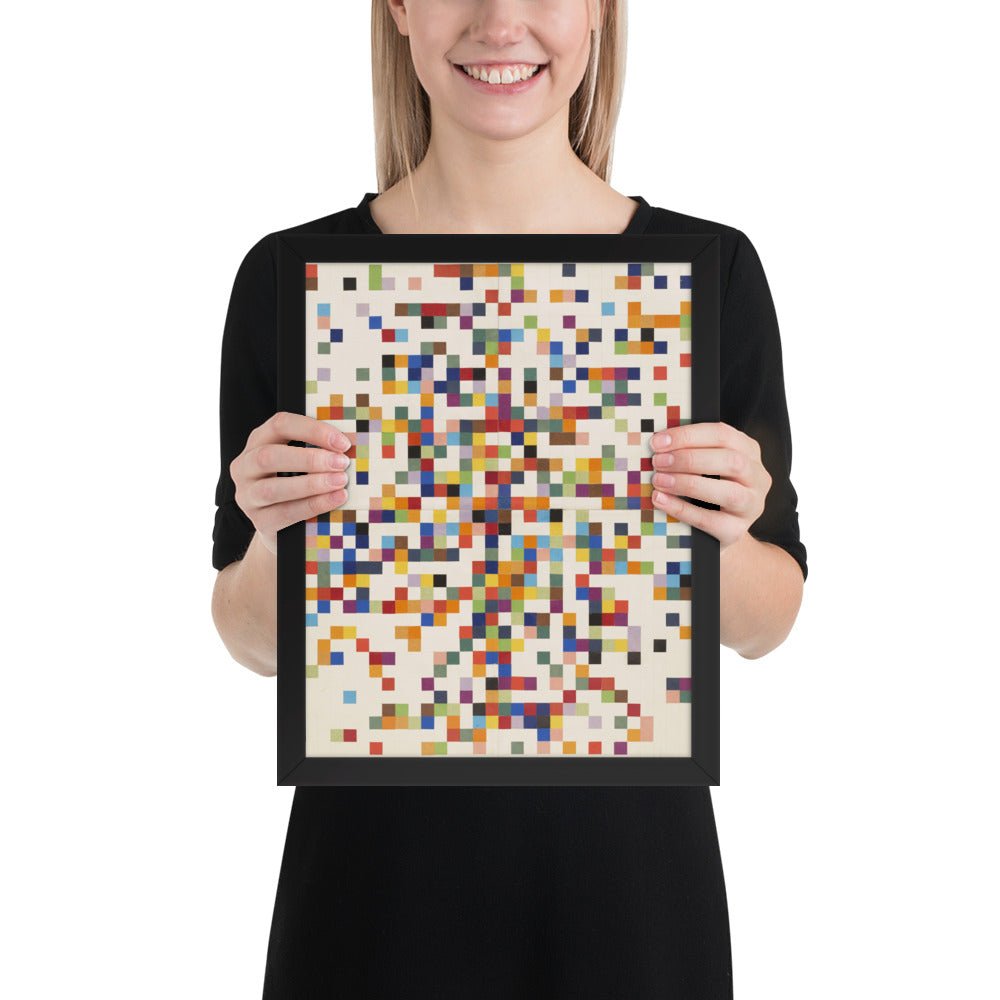 Spectrum Colors Arranged by Chance II by Ellsworth Kelly, Framed poster