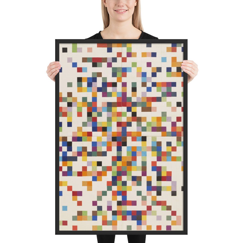 Spectrum Colors Arranged by Chance II by Ellsworth Kelly, Framed poster