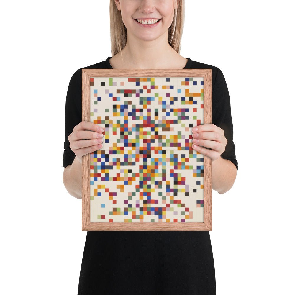 Spectrum Colors Arranged by Chance II by Ellsworth Kelly, Framed poster