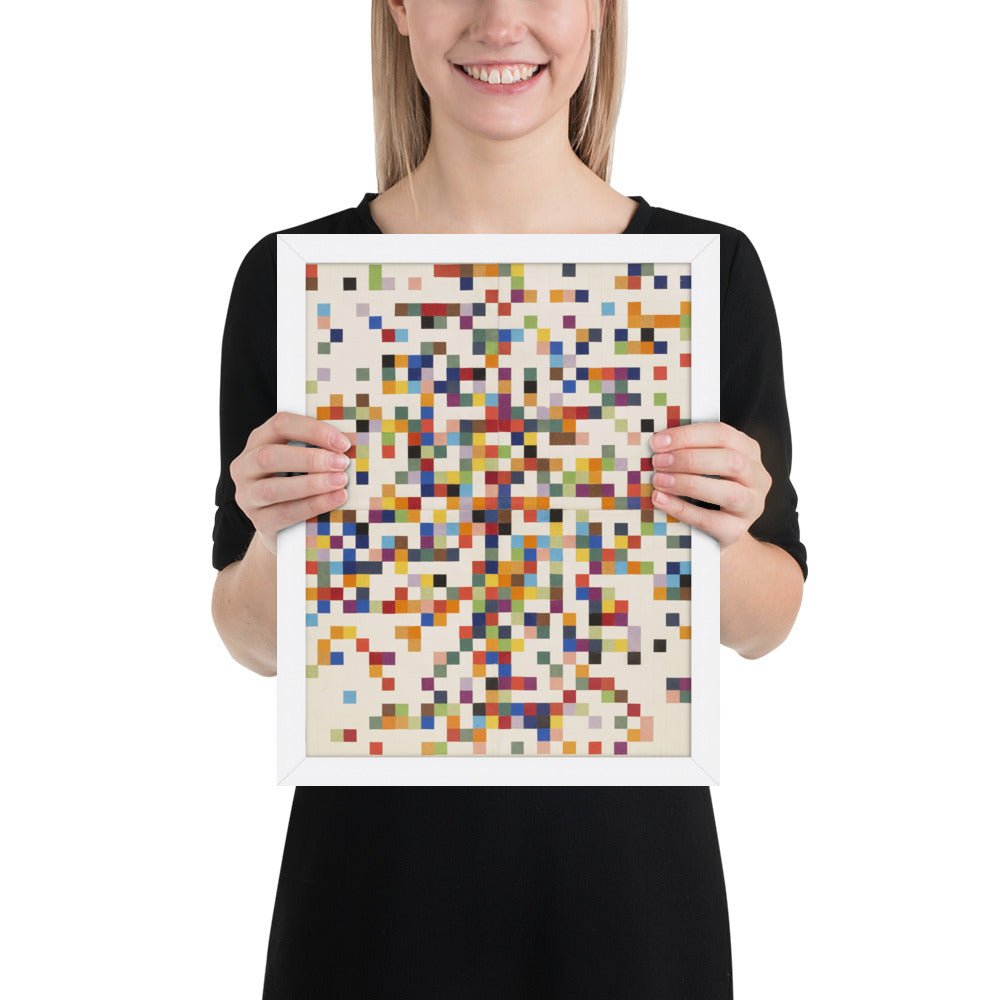 Spectrum Colors Arranged by Chance II by Ellsworth Kelly, Framed poster