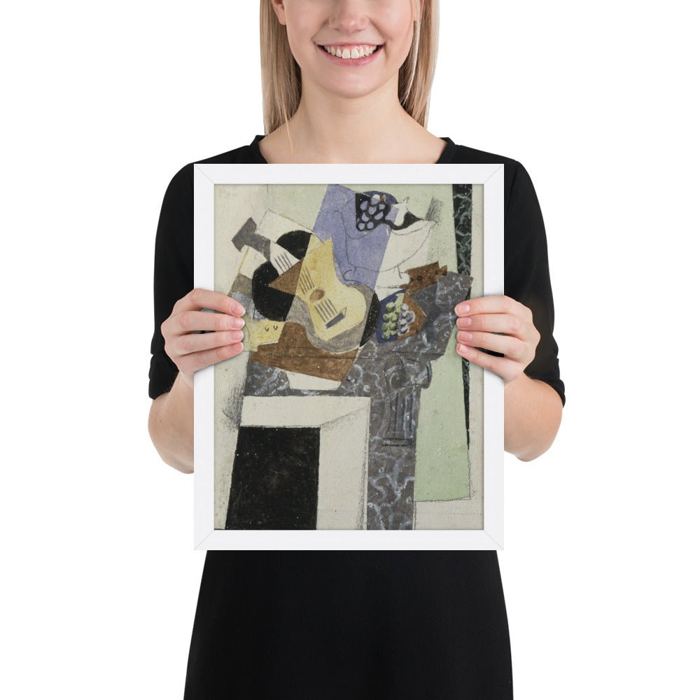 Stil Life on a Mantelpiece by Georges Braque, Framed poster