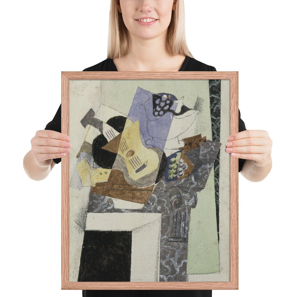 Stil Life on a Mantelpiece by Georges Braque, Framed poster