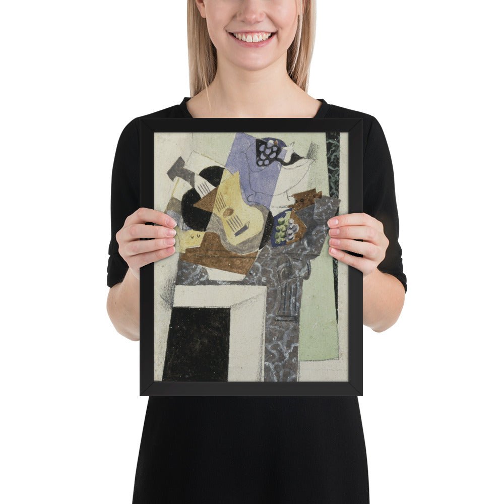 Stil Life on a Mantelpiece by Georges Braque, Framed poster