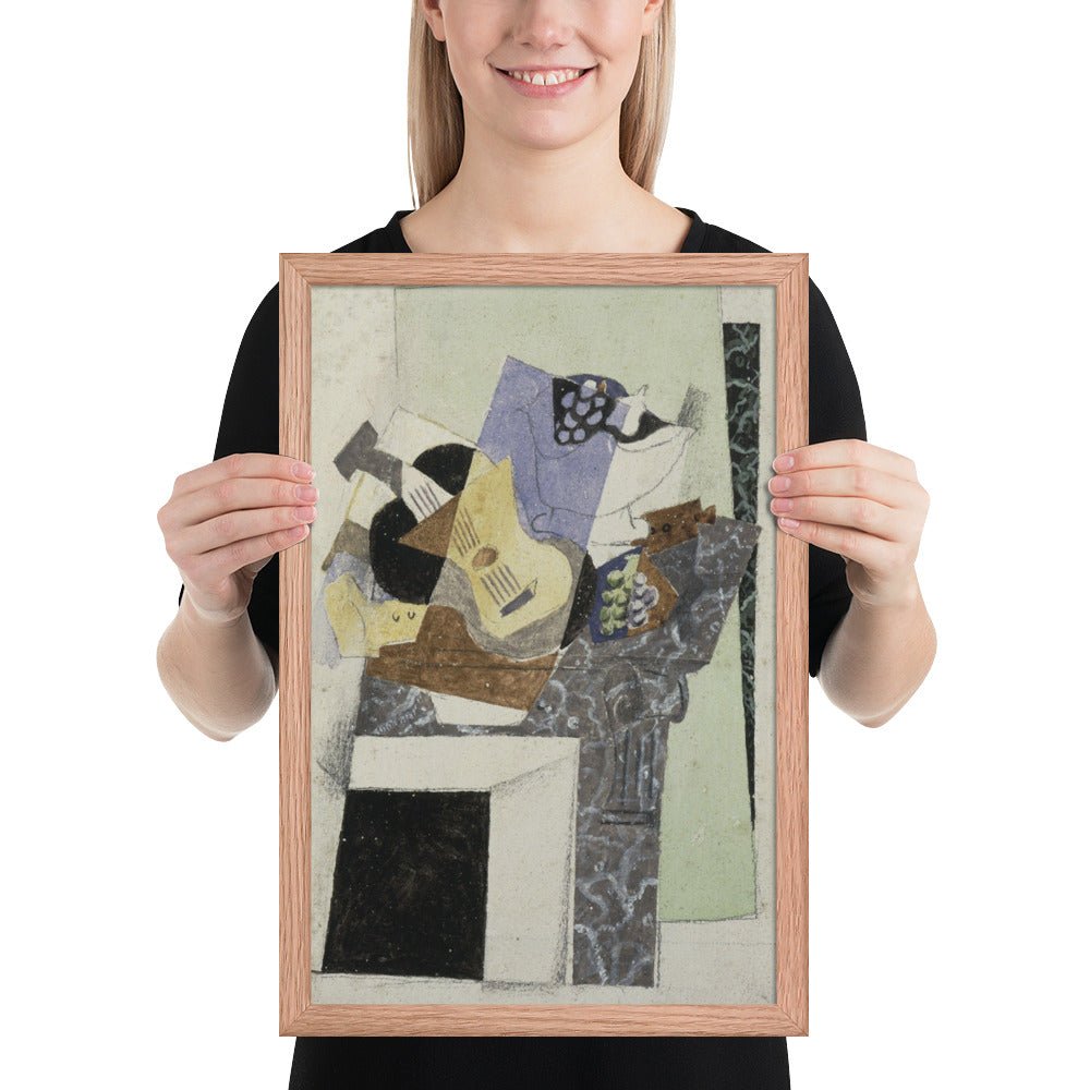 Stil Life on a Mantelpiece by Georges Braque, Framed poster