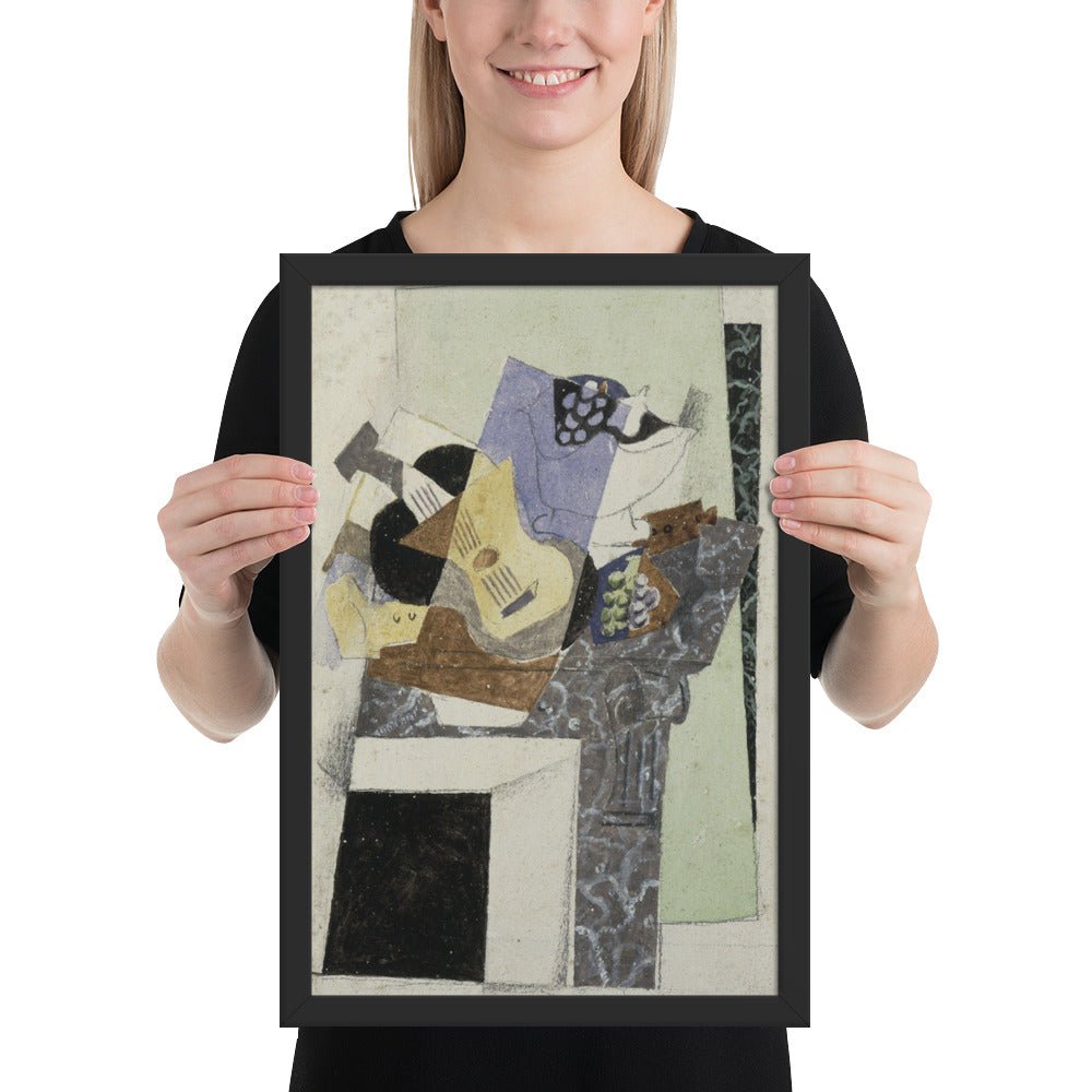 Stil Life on a Mantelpiece by Georges Braque, Framed poster