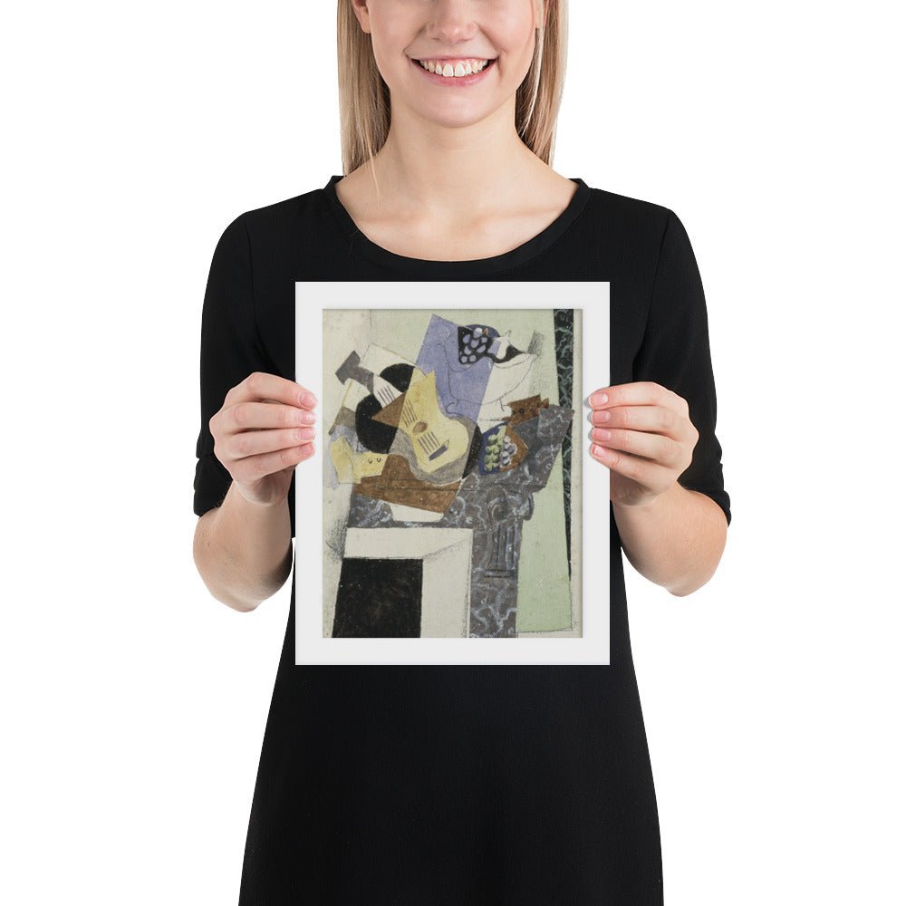 Stil Life on a Mantelpiece by Georges Braque, Framed poster
