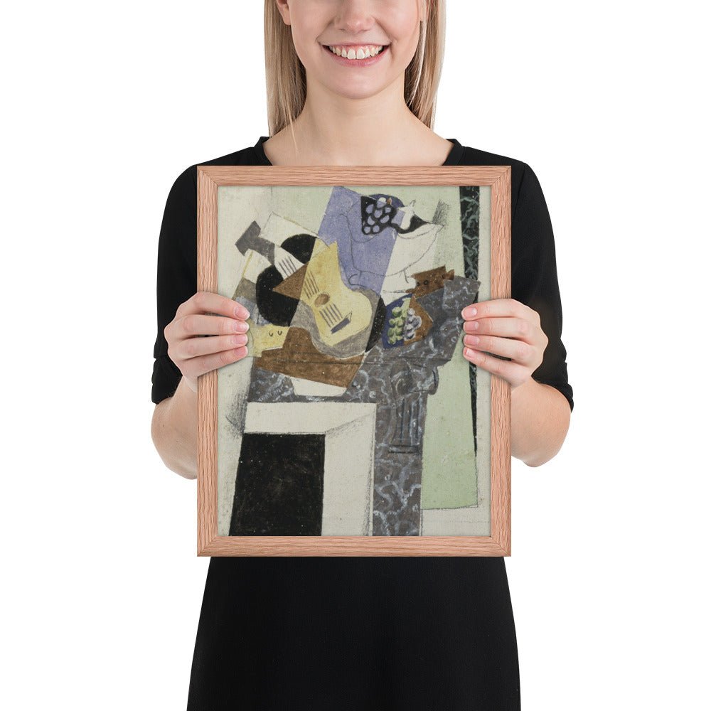 Stil Life on a Mantelpiece by Georges Braque, Framed poster