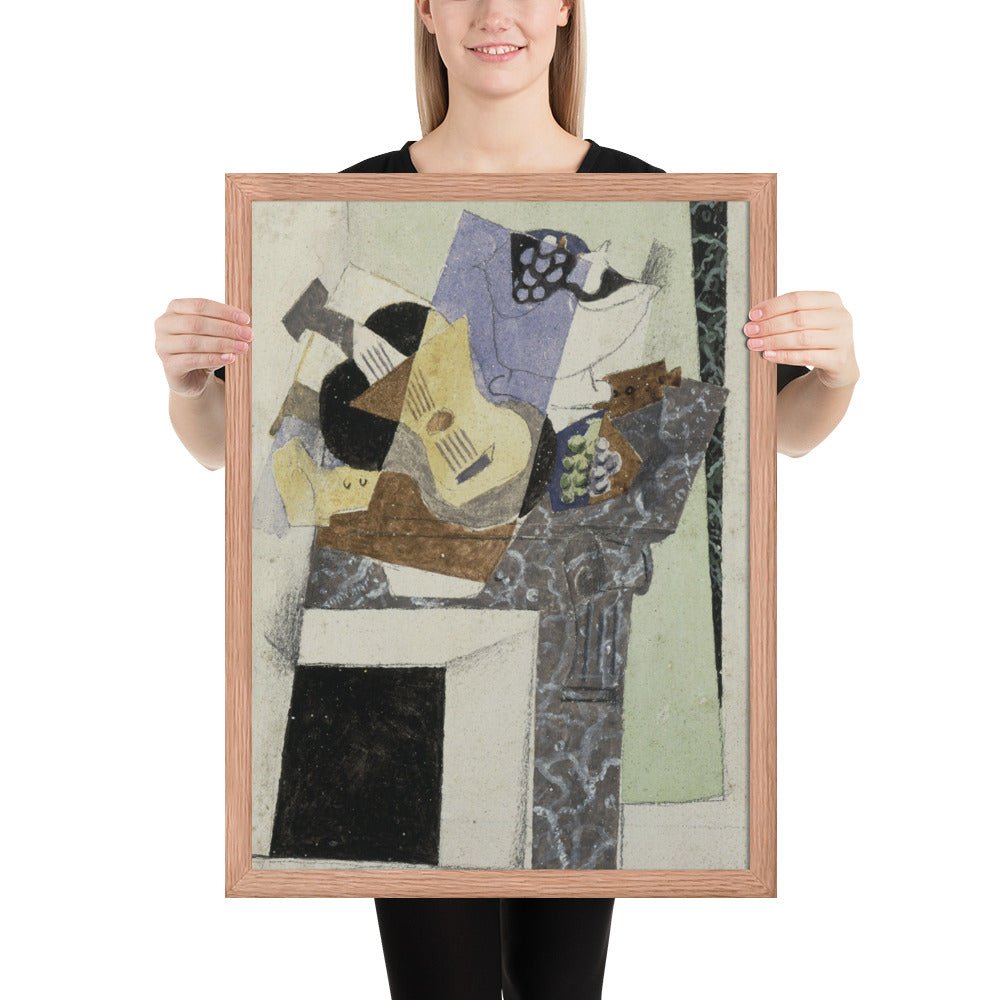 Stil Life on a Mantelpiece by Georges Braque, Framed poster