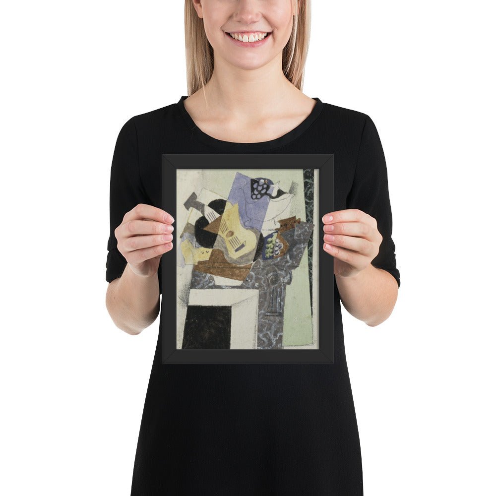 Stil Life on a Mantelpiece by Georges Braque, Framed poster