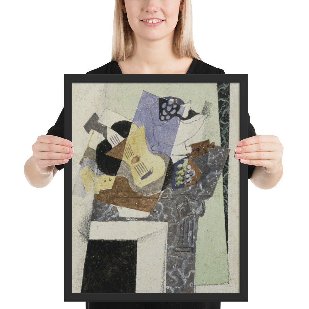 Stil Life on a Mantelpiece by Georges Braque, Framed poster