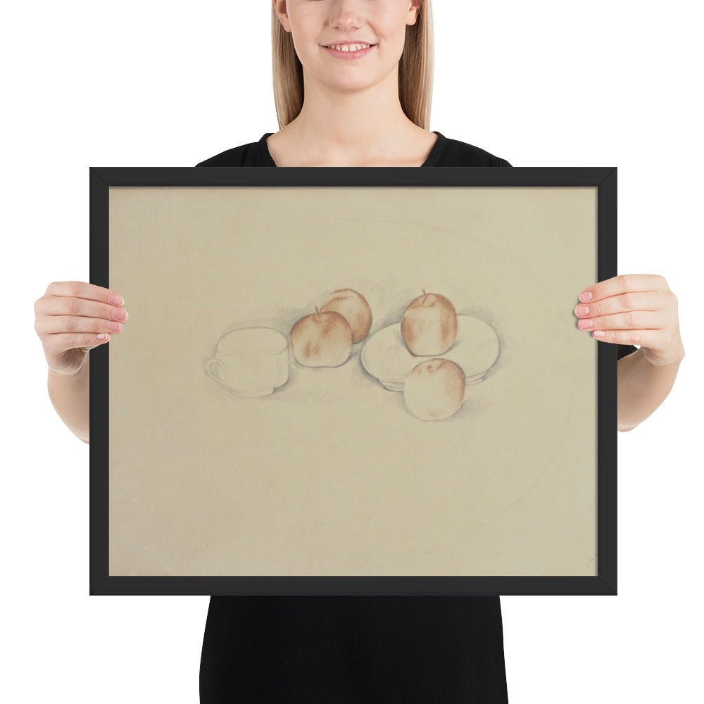 Still Life with Apples by André Derain, Framed poster