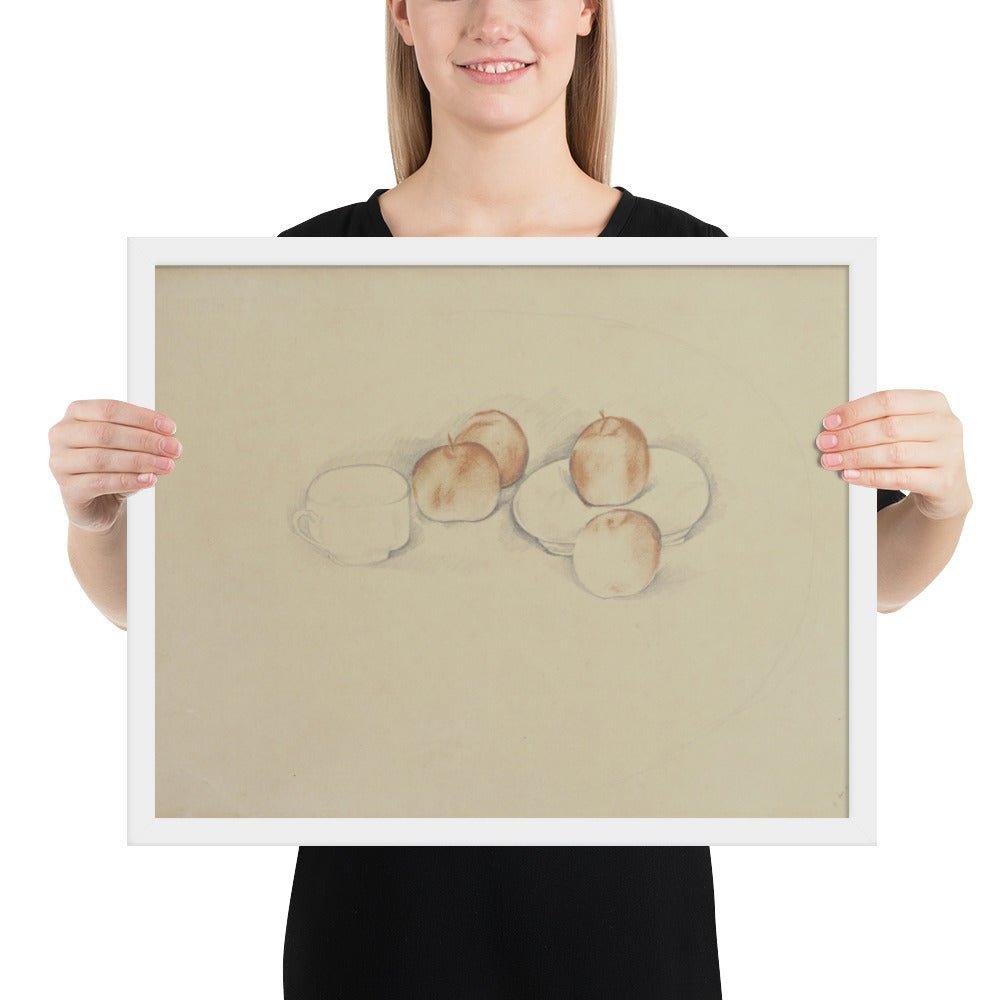Still Life with Apples by André Derain, Framed poster