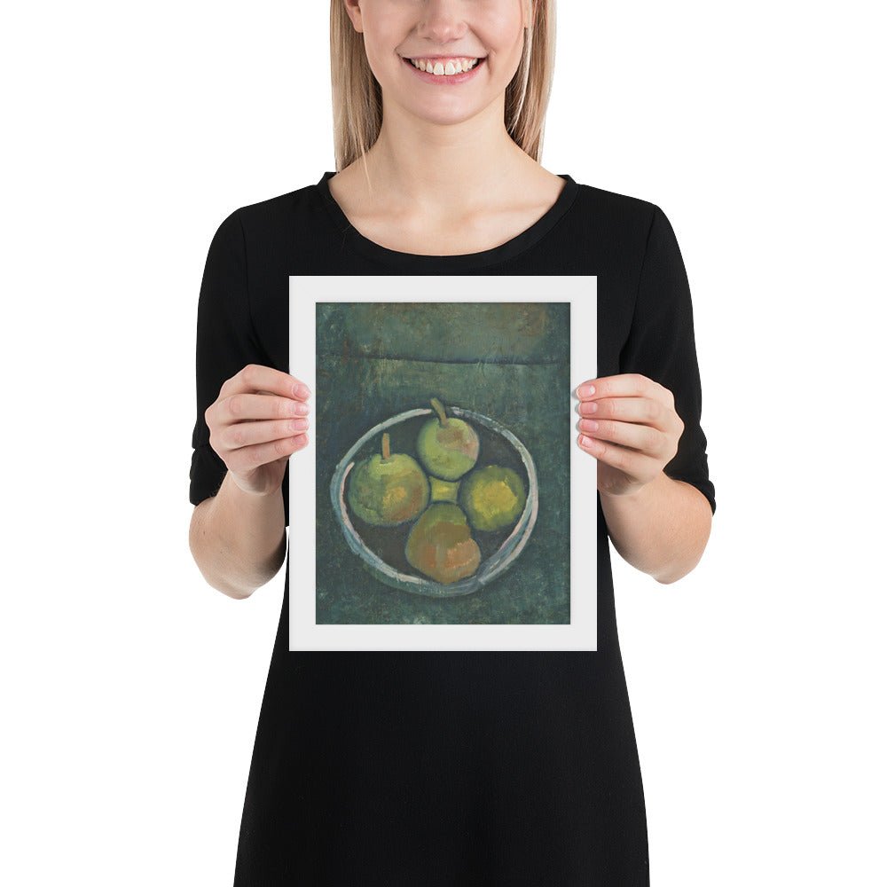 Still Life with Four Apples by Paul Klee, Framed poster