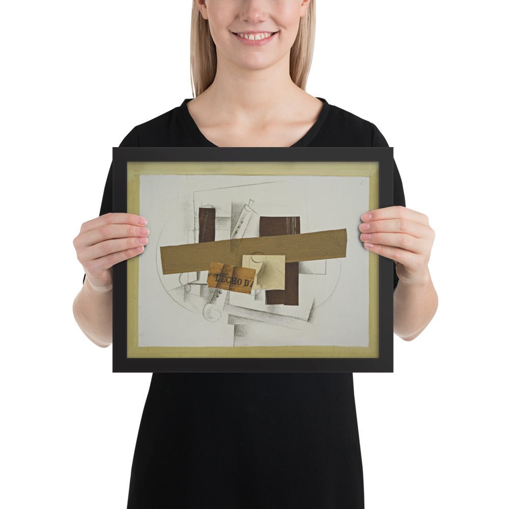 Still Life with Tenora by Georges Braque, Framed poster