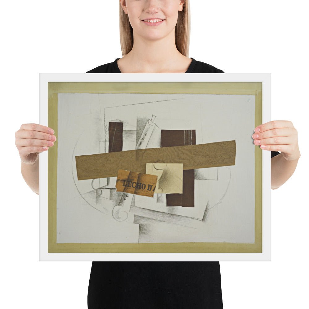 Still Life with Tenora by Georges Braque, Framed poster