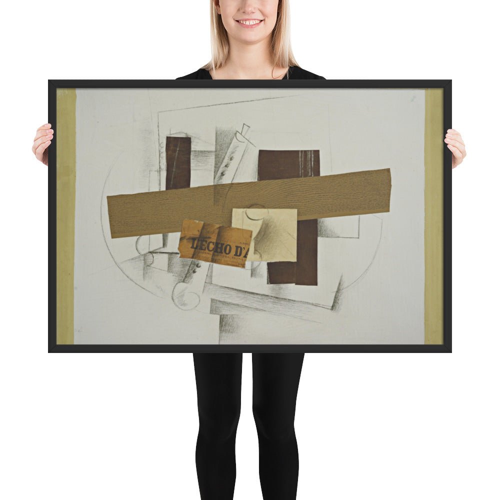 Still Life with Tenora by Georges Braque, Framed poster