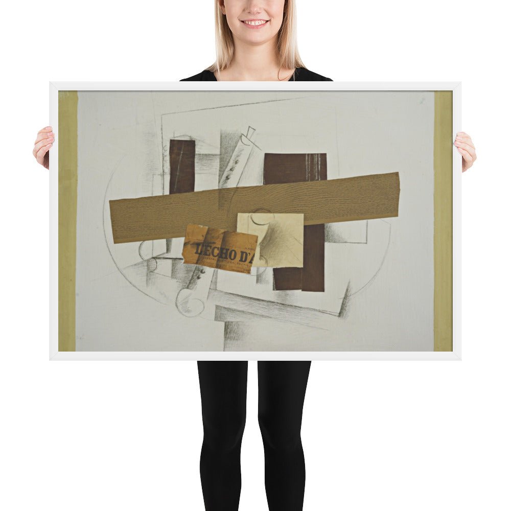 Still Life with Tenora by Georges Braque, Framed poster