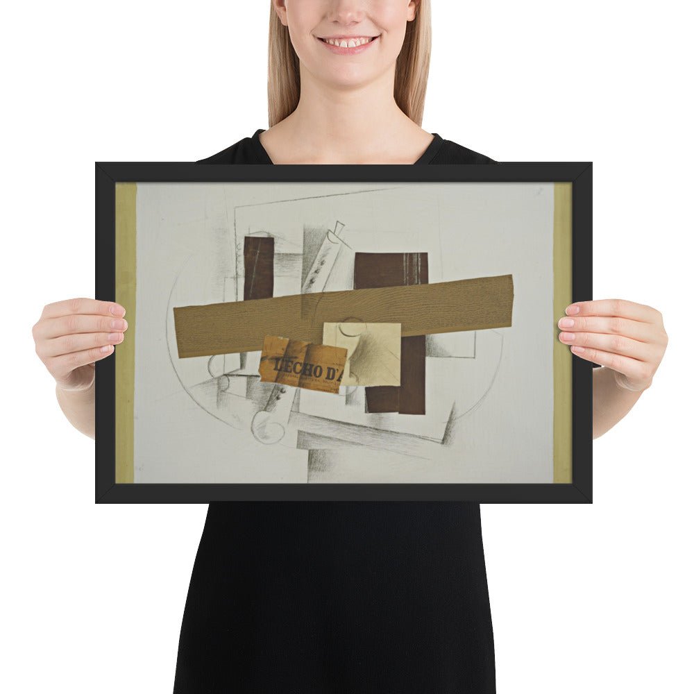 Still Life with Tenora by Georges Braque, Framed poster