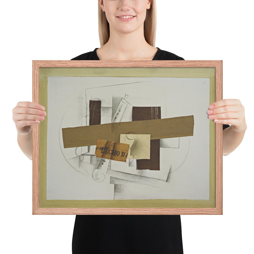 Still Life with Tenora by Georges Braque, Framed poster