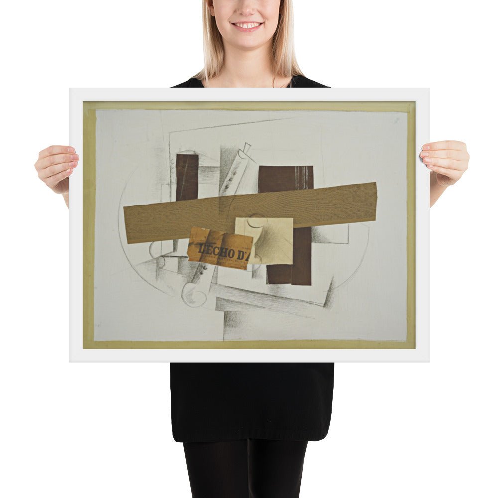 Still Life with Tenora by Georges Braque, Framed poster
