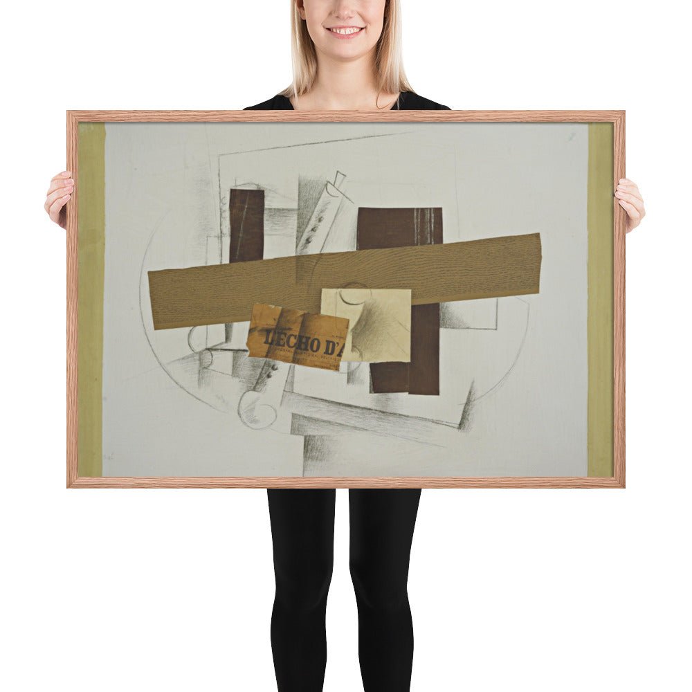 Still Life with Tenora by Georges Braque, Framed poster