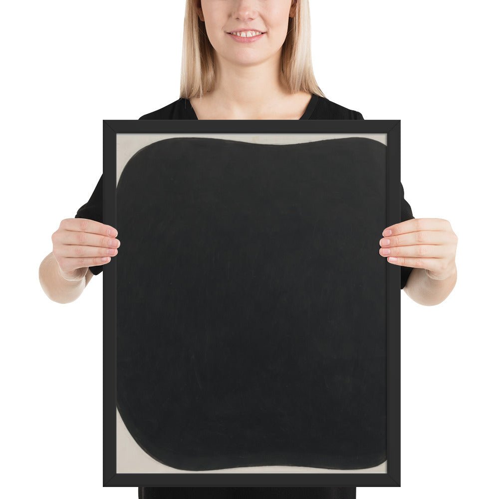 Study for Black Ripe by Ellsworth Kelly, Framed poster