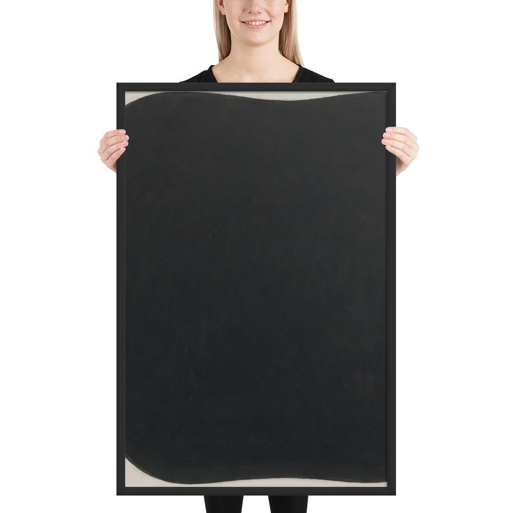 Study for Black Ripe by Ellsworth Kelly, Framed poster