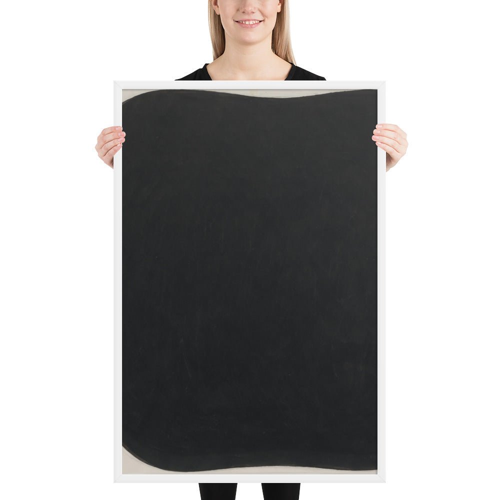 Study for Black Ripe by Ellsworth Kelly, Framed poster