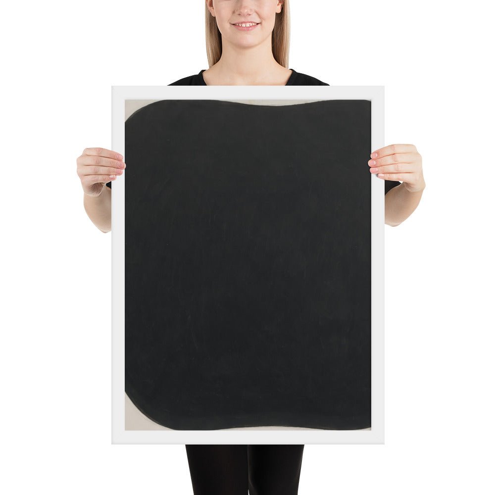 Study for Black Ripe by Ellsworth Kelly, Framed poster