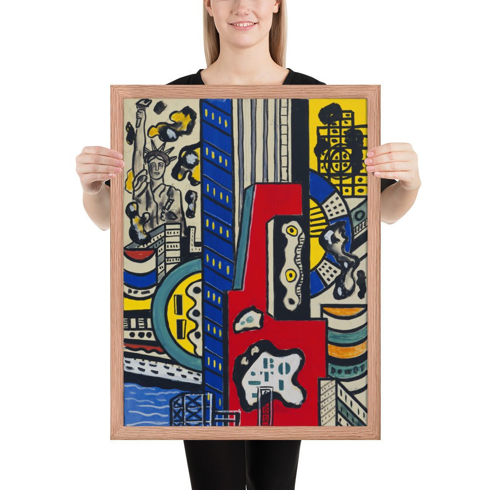 Study for Cinematic Mural, Study III by Fernand Léger, Framed poster