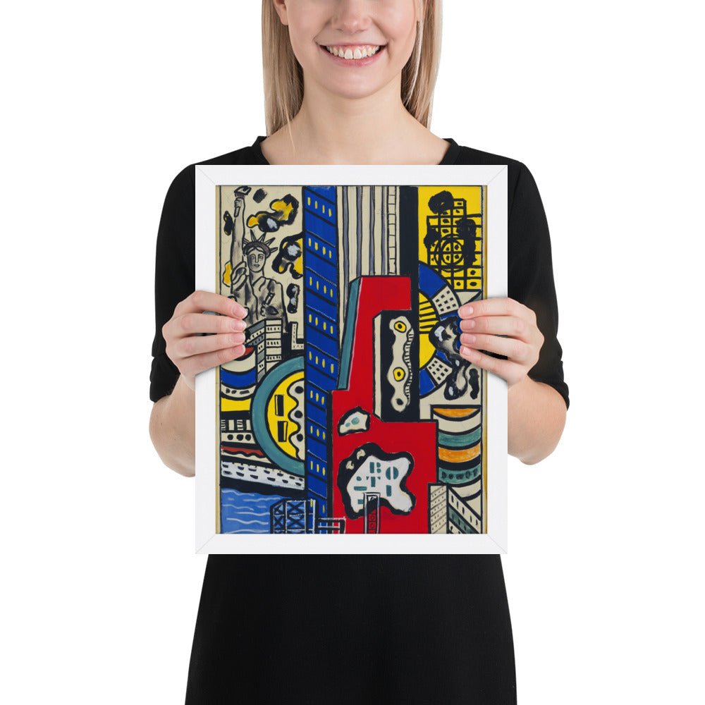 Study for Cinematic Mural, Study III by Fernand Léger, Framed poster
