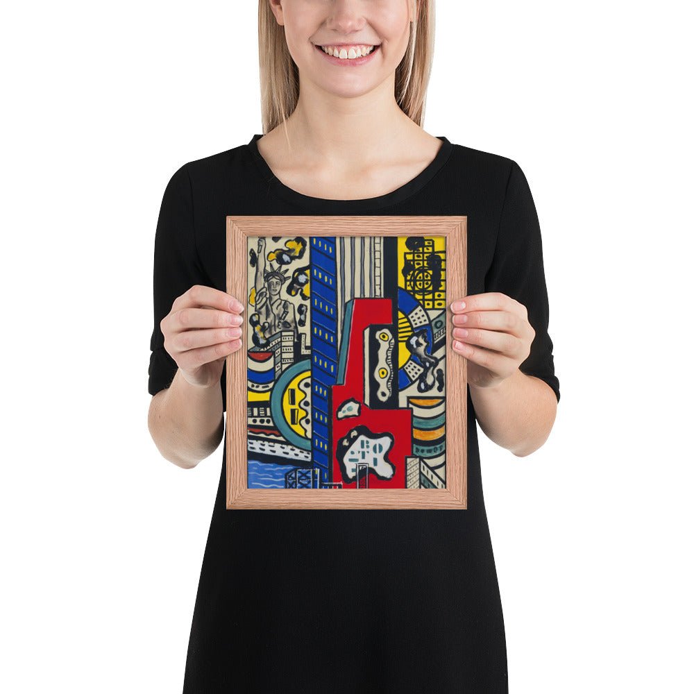 Study for Cinematic Mural, Study III by Fernand Léger, Framed poster