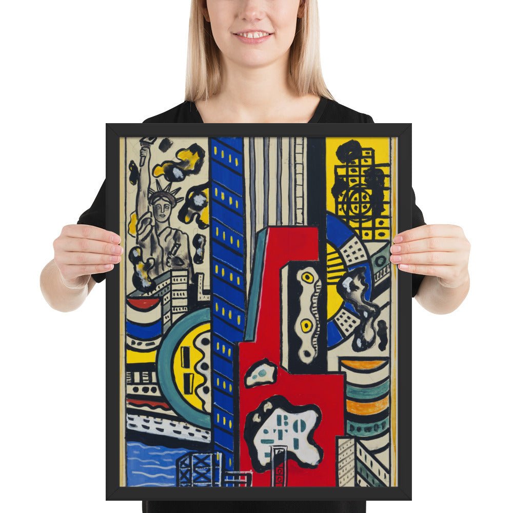 Study for Cinematic Mural, Study III by Fernand Léger, Framed poster