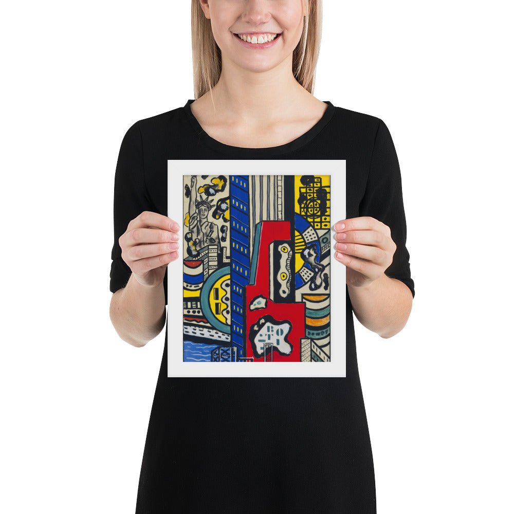 Study for Cinematic Mural, Study III by Fernand Léger, Framed poster
