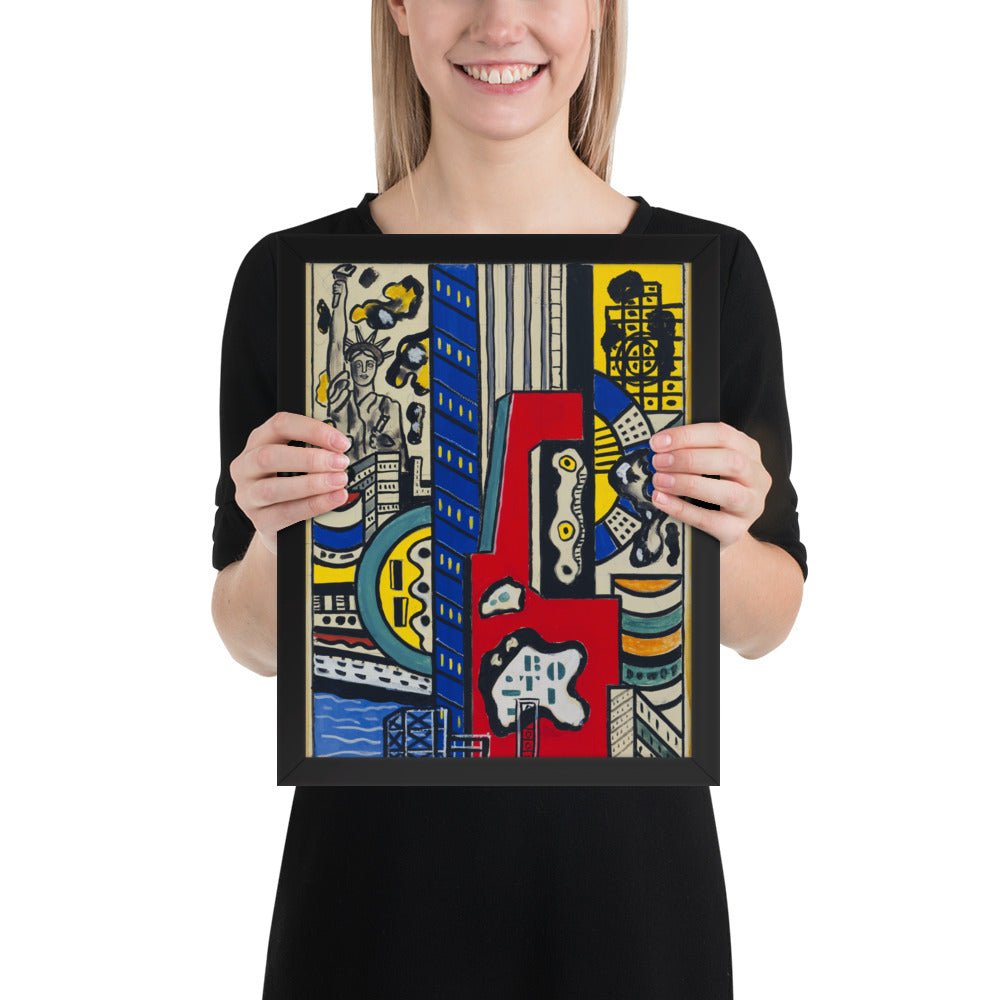 Study for Cinematic Mural, Study III by Fernand Léger, Framed poster