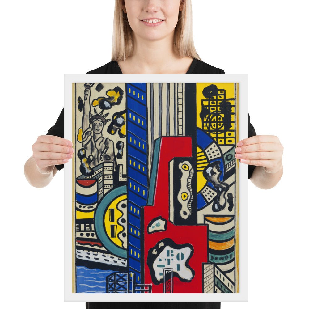 Study for Cinematic Mural, Study III by Fernand Léger, Framed poster