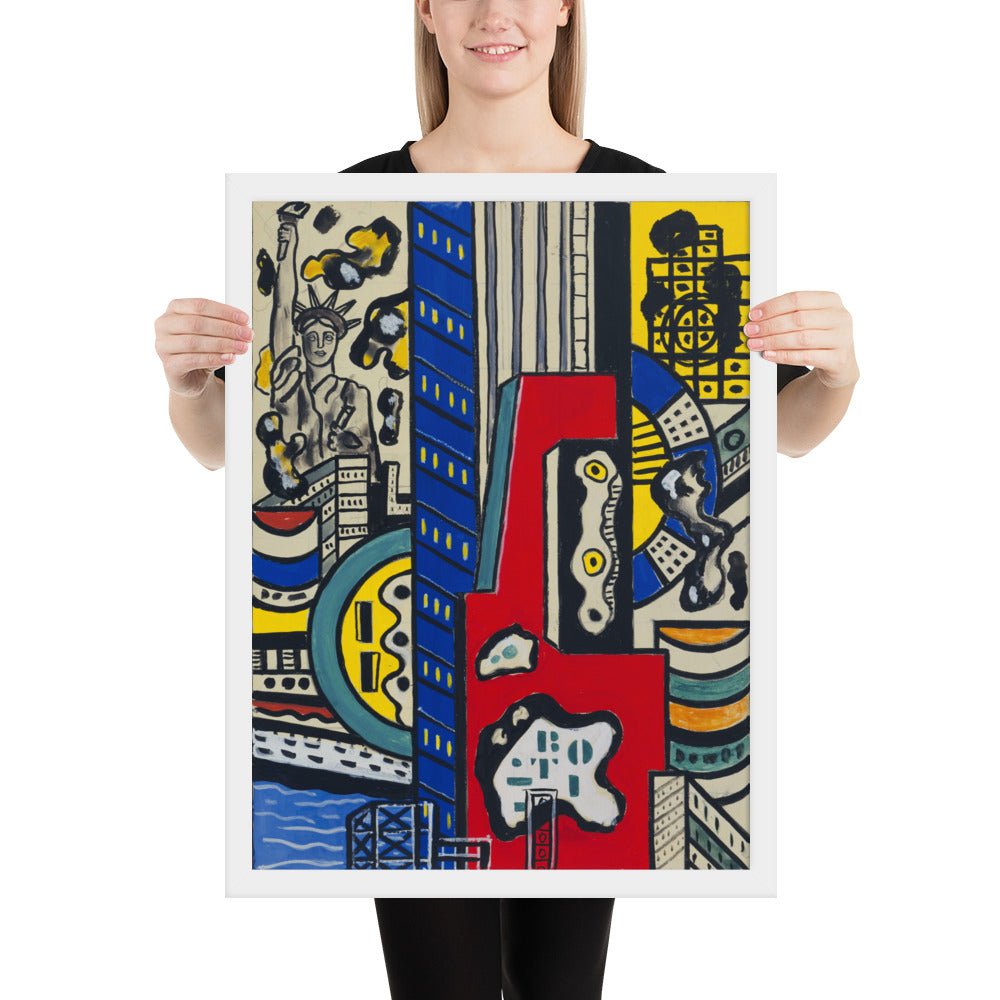Study for Cinematic Mural, Study III by Fernand Léger, Framed poster