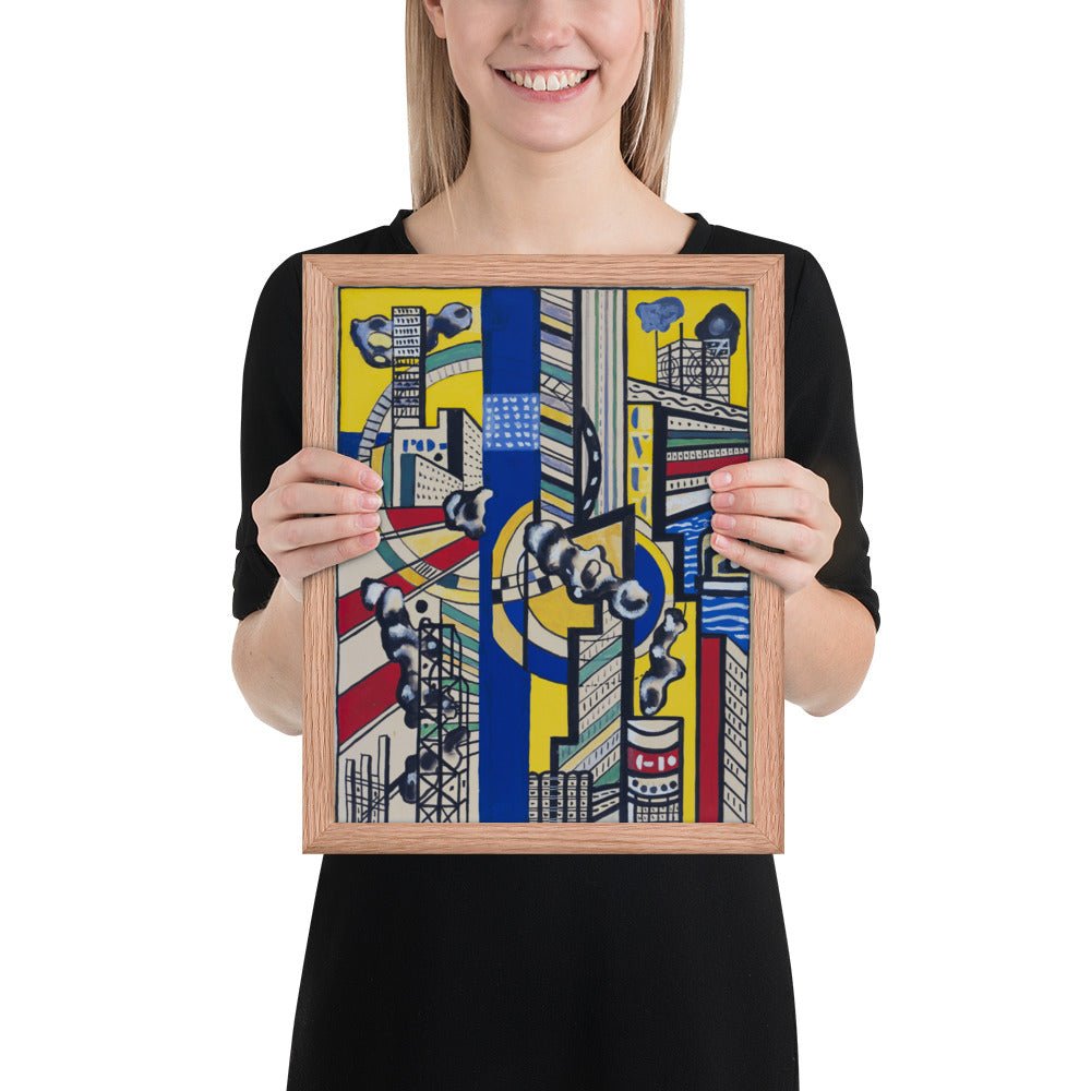 Study for Cinematic Mural, Study V by Fernand Léger, Framed poster