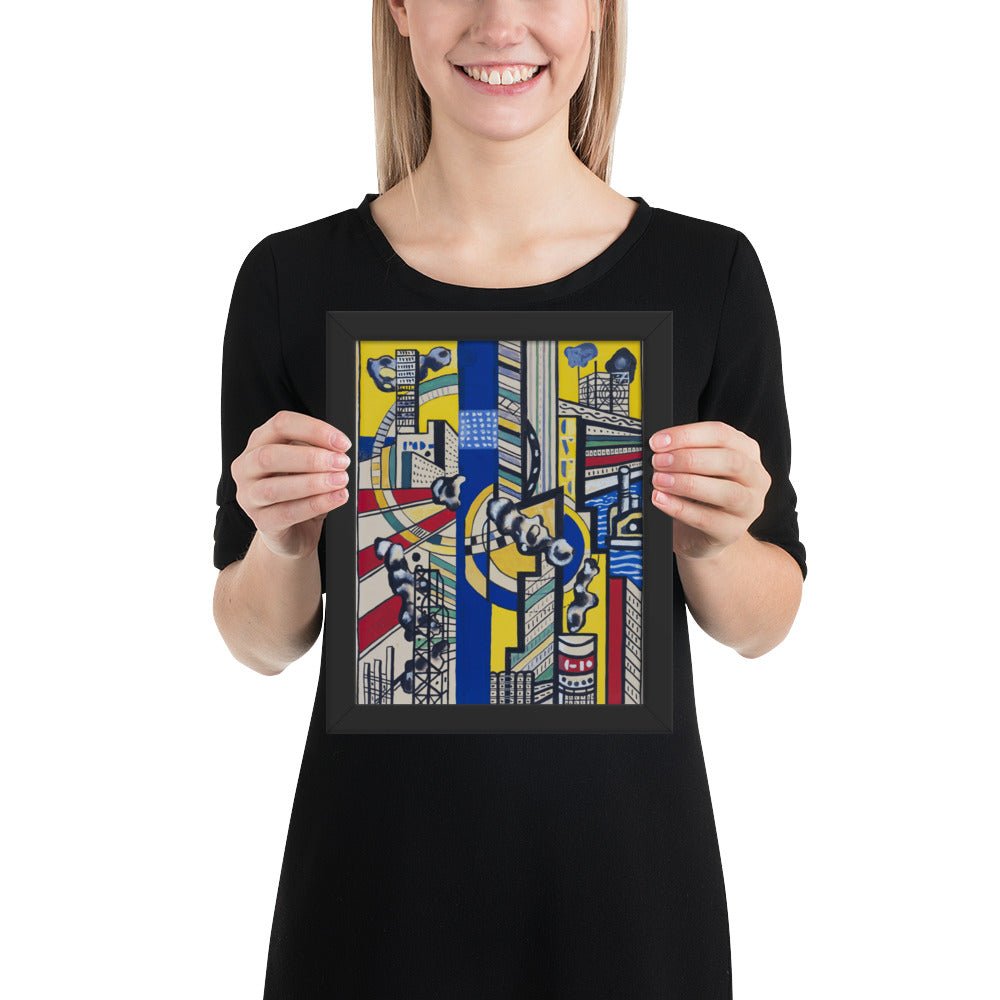 Study for Cinematic Mural, Study V by Fernand Léger, Framed poster