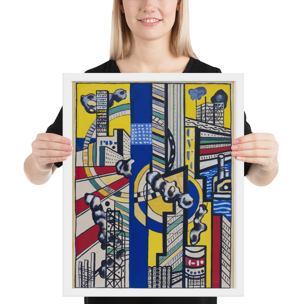 Study for Cinematic Mural, Study V by Fernand Léger, Framed poster