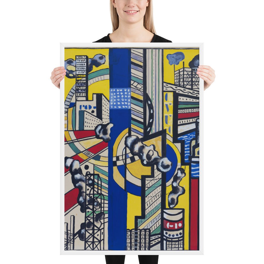 Study for Cinematic Mural, Study V by Fernand Léger, Framed poster