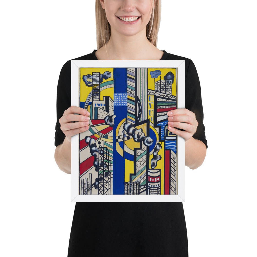 Study for Cinematic Mural, Study V by Fernand Léger, Framed poster